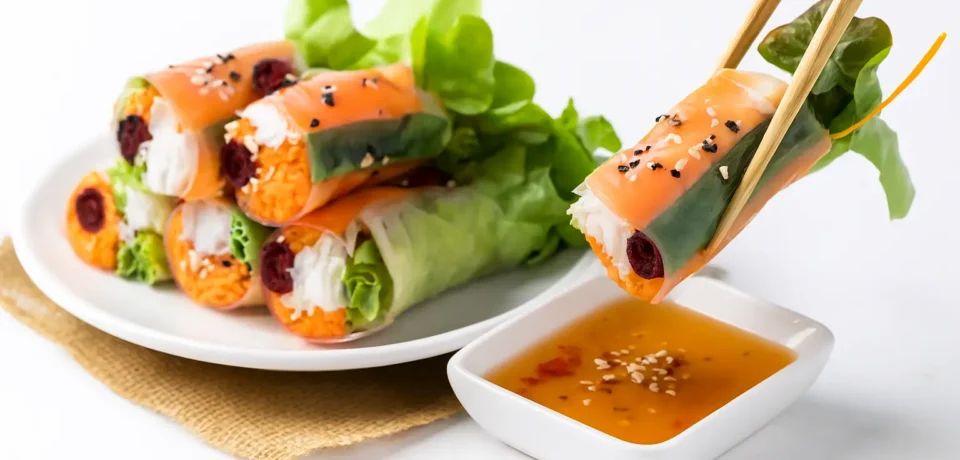 Copilot_20251024_134945.VIETNAMESE ROLLS WITH CRABSTICK & CRANBERRIES