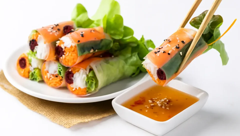 Copilot_20251024_134945.VIETNAMESE ROLLS WITH CRABSTICK & CRANBERRIES