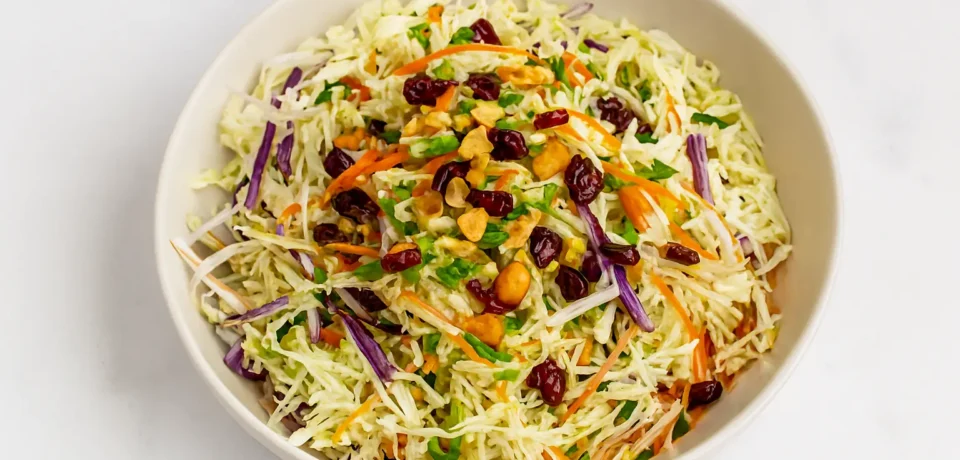 SPICY ASIAN-STYLE COLESLAW WITH CRANBERRIES