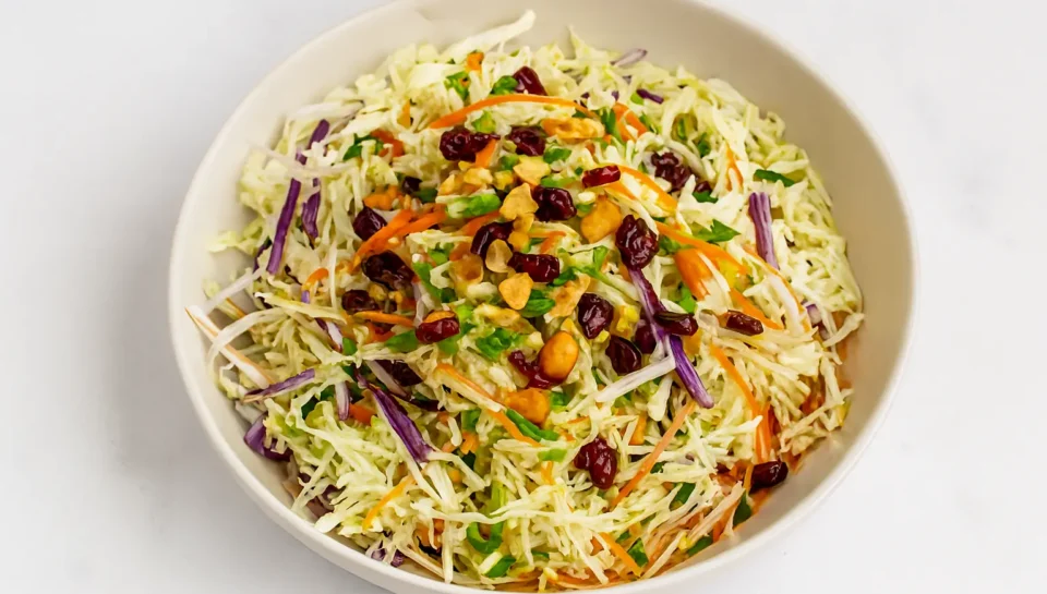 SPICY ASIAN-STYLE COLESLAW WITH CRANBERRIES