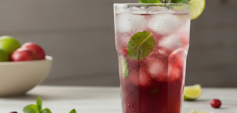 CRANBERRY LIME MINT REFRESHER