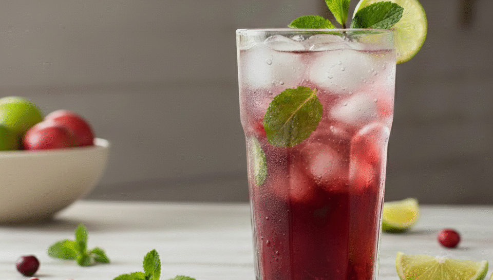 CRANBERRY LIME MINT REFRESHER
