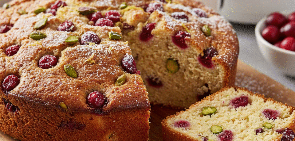 Quick and Easy Wholesome Cranberry Pistachio Bread Air Fryer Cake