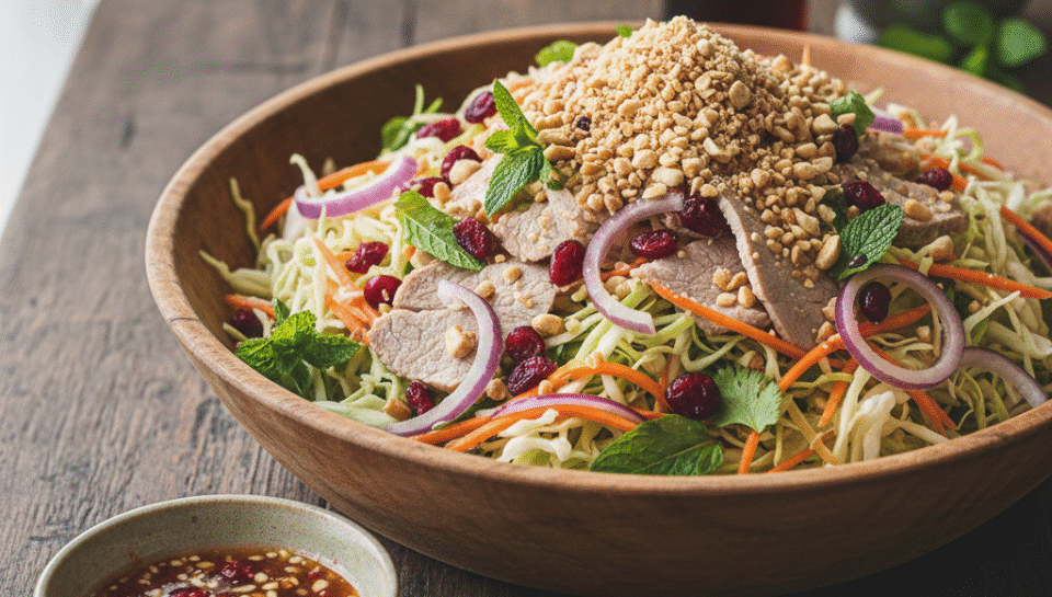 Vietnamese Pork Salad with Cranberries (Gỏi Heo Cranberry)