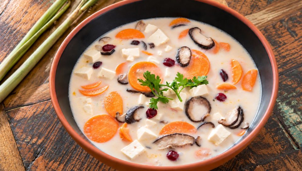 Cranberry Coconut Vegetable Soup
