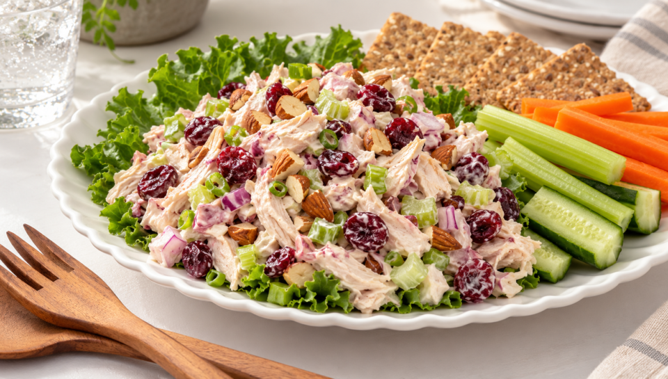 Cranberry Chicken Salad with Almonds