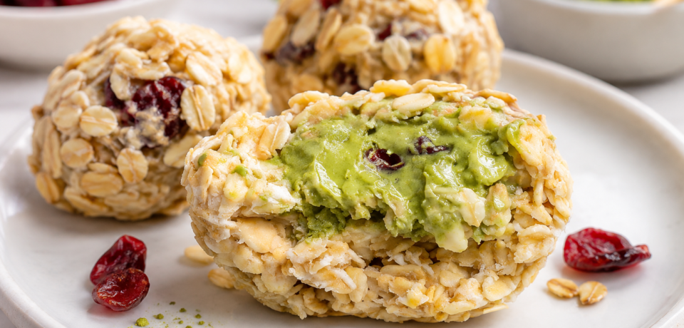 Matcha Cranberry Oat Bites